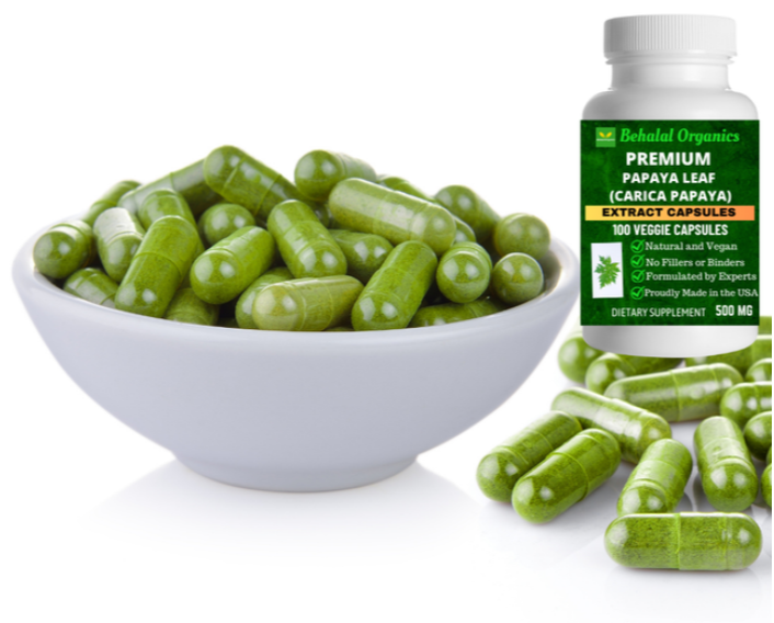 Papaya Leaf Extract 500mg Veg Capsules: Unlock the Natural Benefits