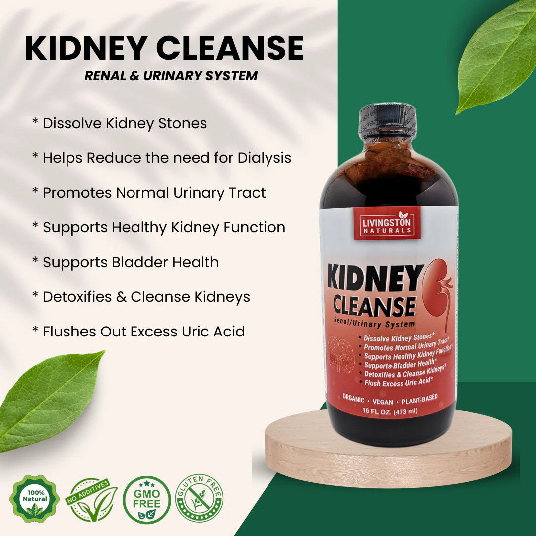 Kidney Cleanse Formula - Plant-Based Herbal Detox for Renal Health