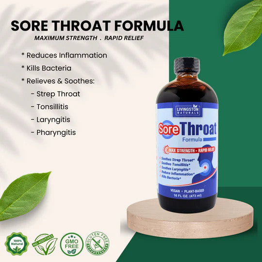 Plant-Based Sore Throat Relief Formula 16oz