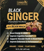 Organic Black Ginger and Black Maca Supplement, 16 oz