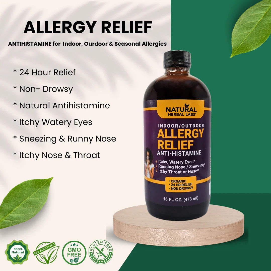 Fast Acting Plant-Based Allergy Relief, 16 oz - Natural Herbal Solution