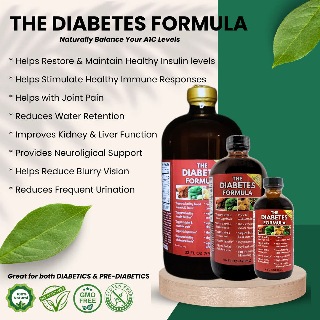Diabetes Support Herbal Beverage 16oz - Natural Herbal Drink for Blood Sugar Balance