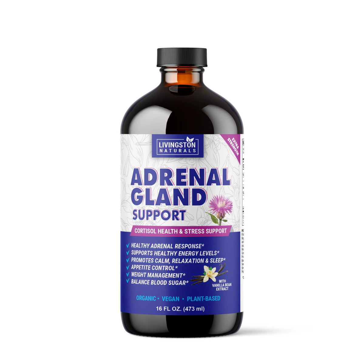 Adrenal Gland Support, Plant-Based Supplement, 16oz