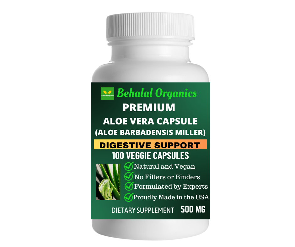 Aloe Vera Capsules – 500mg Per Capsule