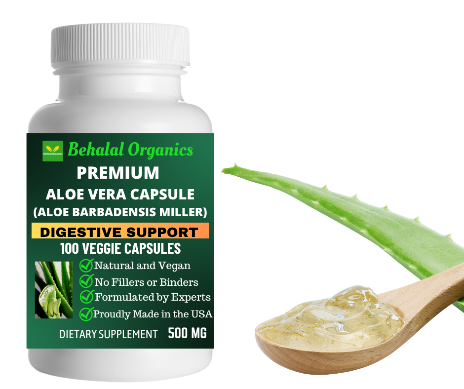 Aloe Vera Capsules – 500mg Per Capsule