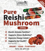 Pure Reishi Mushroom Powder, Plant-Based Superfood, 16 oz