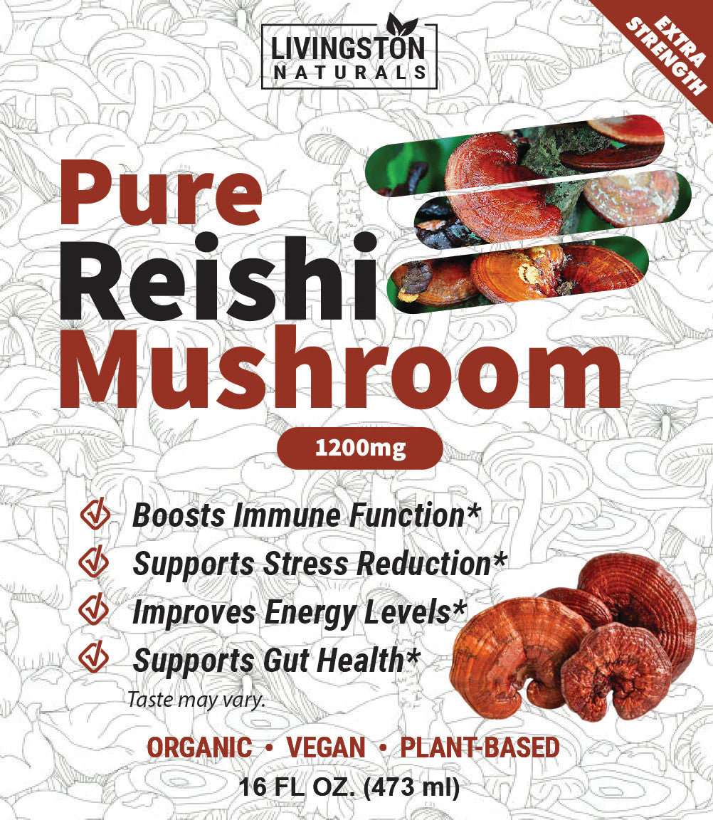 Pure Reishi Mushroom Powder, Plant-Based Superfood, 16 oz