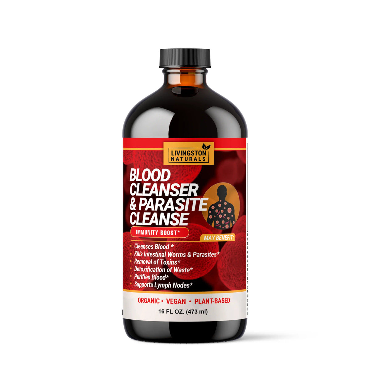 Organic Blood Cleanser and Parasite Cleanse - Natural Herbal Detox Formula