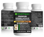 Baobab capsules 100 Quick Release Capsules - 500mg Per Capsule Behalal Organics
