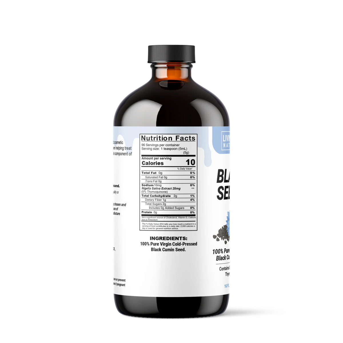 Cold Pressed Black Seed Oil - Edible Nigella Sativa Cumin Extract