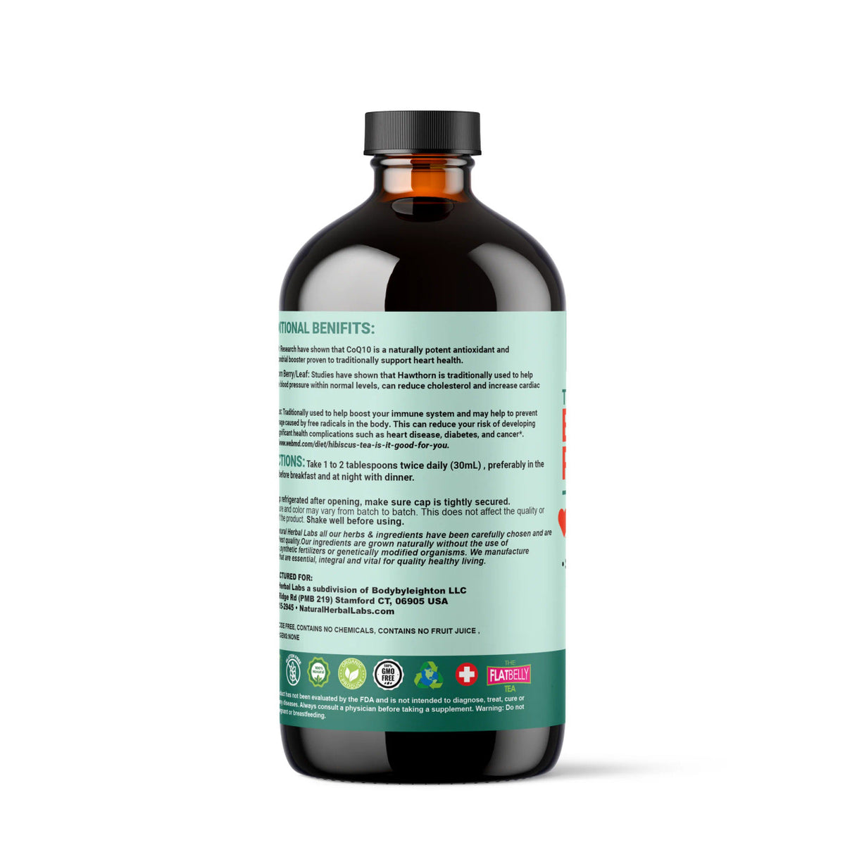Blood Pressure Support Formula - Plant-Based Herbal Supplement - 16 oz