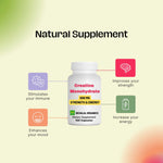 Creatine Monohydrate -500 mg 100 Quick Capsules Behalal Organics