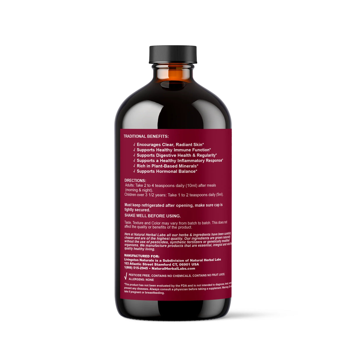 Dr. Sebi Herbal Tea 16 oz – Sarsaparilla, Elderberry & Soursop Blend