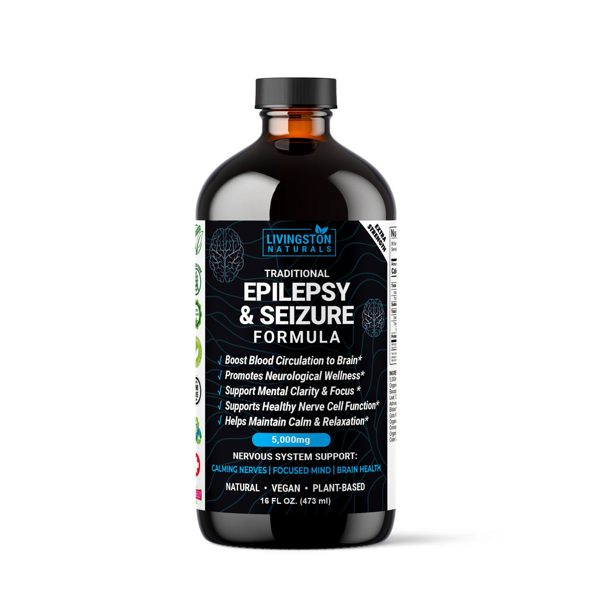 Traditional Epilepsy & Seizure Formula 16 oz – Liquid Herbal Wellness Supplement