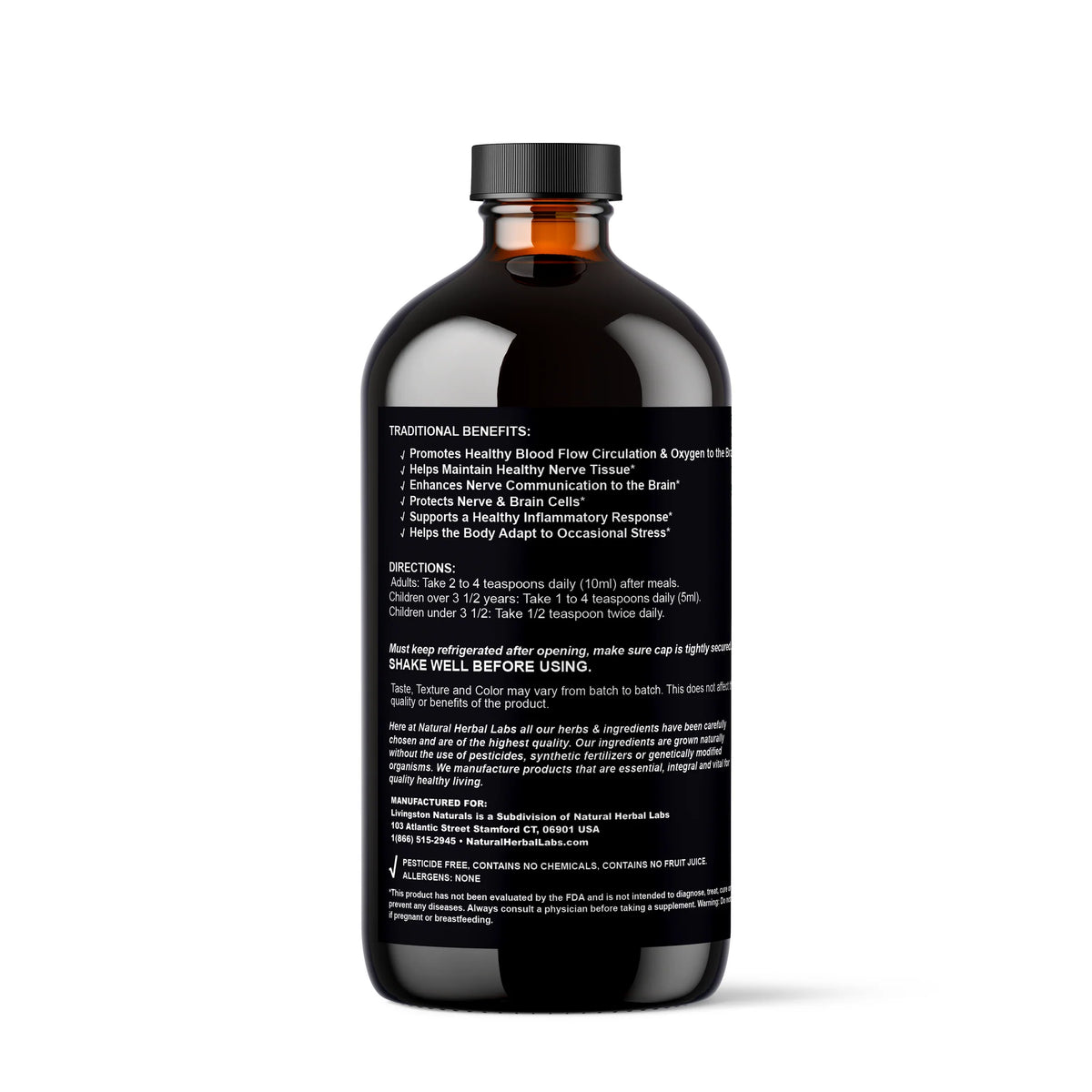 Traditional Epilepsy & Seizure Formula 16 oz – Liquid Herbal Wellness Supplement