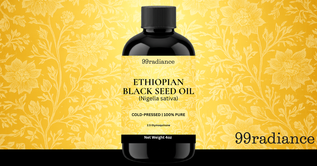 Ethiopian Black Seed Oil 4oz (Nigella Sativa) – High Potency 2.5% Thymoquinone – Cold Pressed