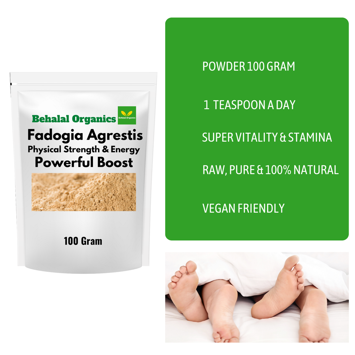 Fadogia Agrestis Powder Behalal Organics