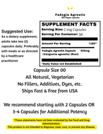 Fadogia Agrestis 100 Quick release Capsules 500mg
