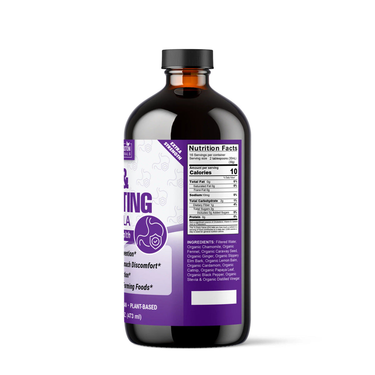 Plant-Based GAS & BLOATING Relief Formula, 16 oz - Herbal Digestive Support