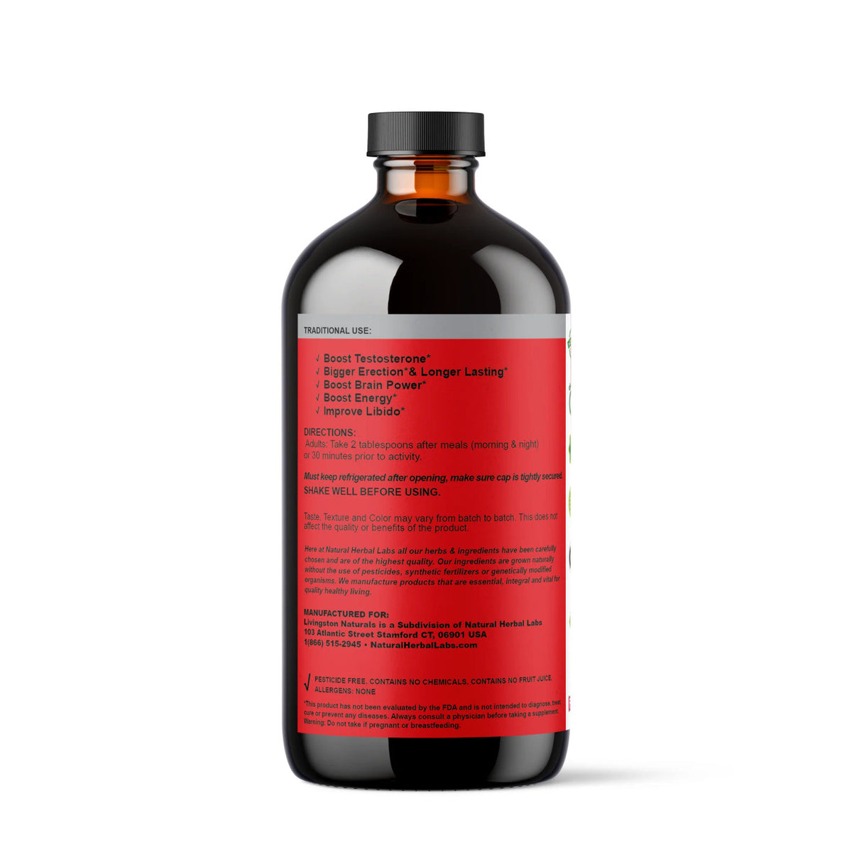 Hard & Stiff Natural Herbal Plant-Based Foods 16 oz