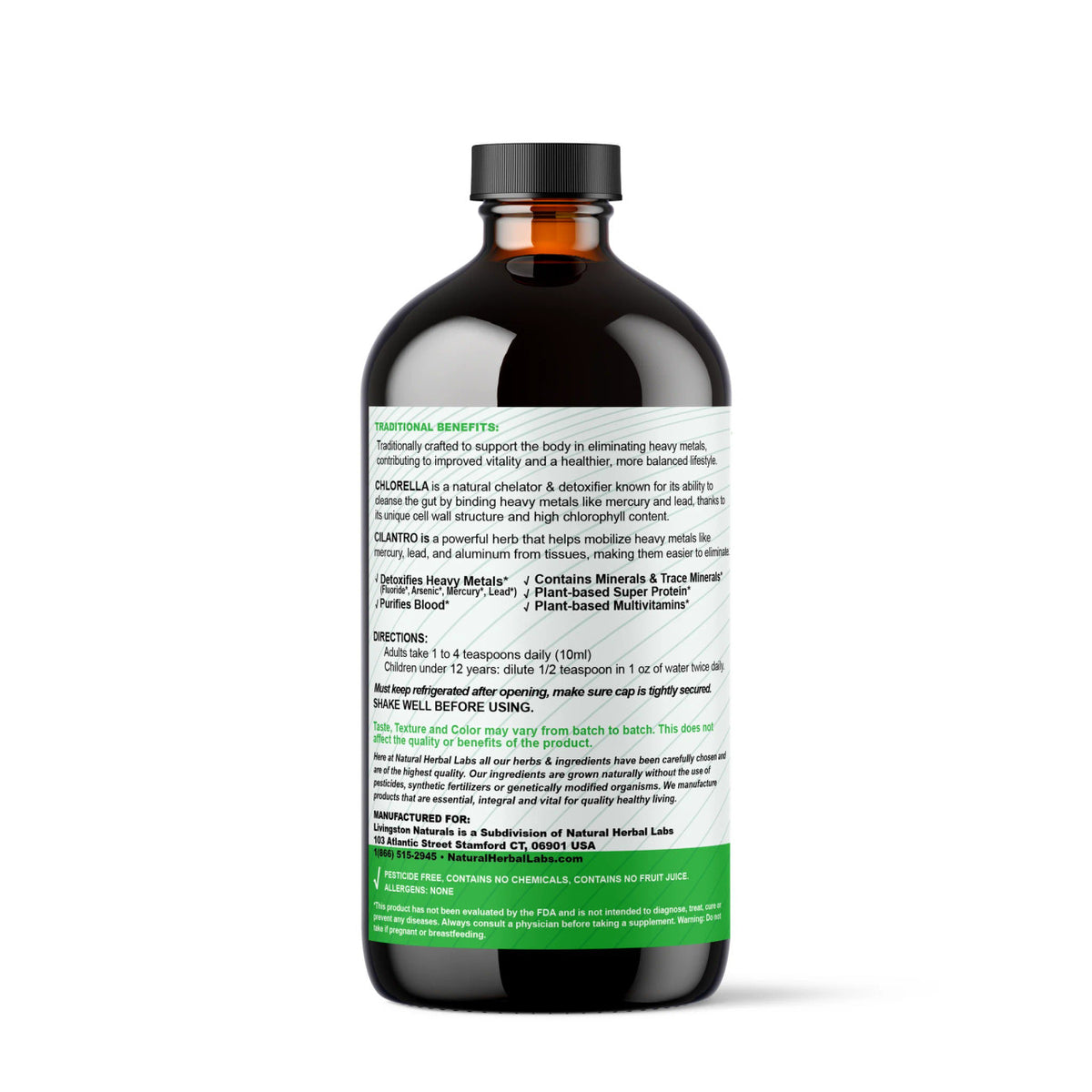 Heavy Metal Detox Plant-Based Supplement 16 oz