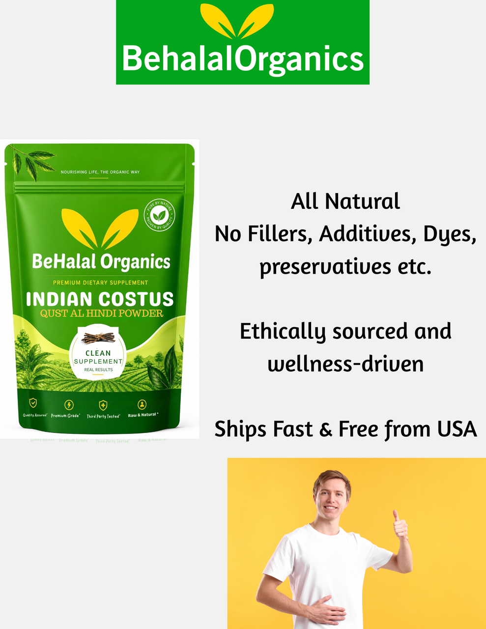 Qust al Hindi Costus Indian Costus Root Organic | 100g | 250g | 500g
