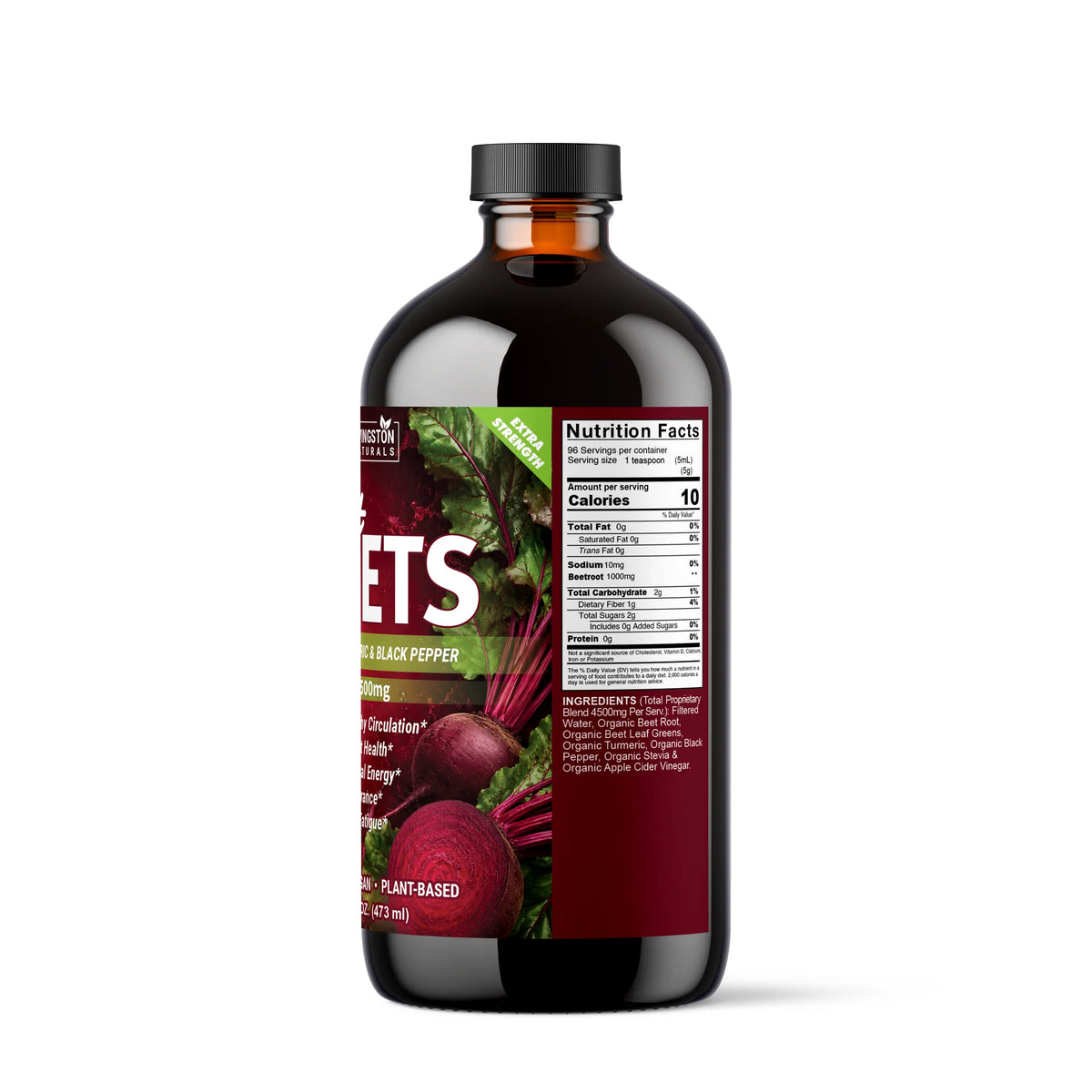 Just Beets 16 oz – Liquid Beetroot Supplement for Heart & Circulatory Wellness