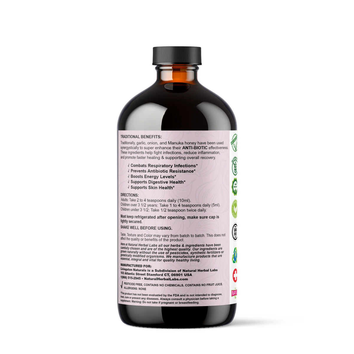 Liquid Plant-Based Anti-Biotic Supplement