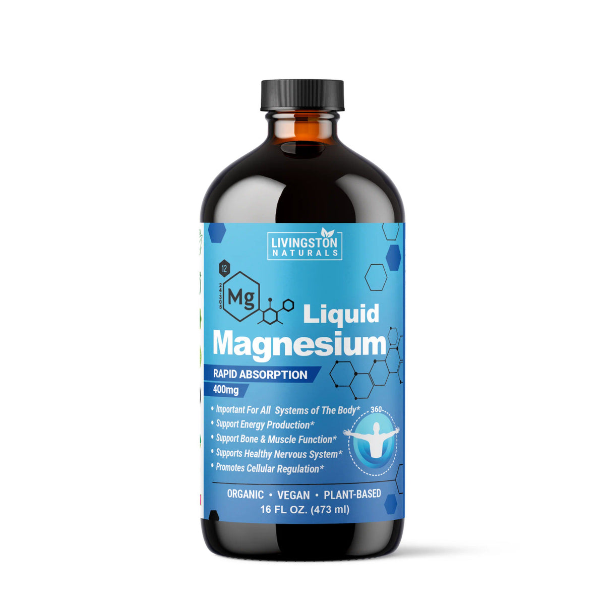 Liquid Magnesium, Plant-Based Superfood Supplement