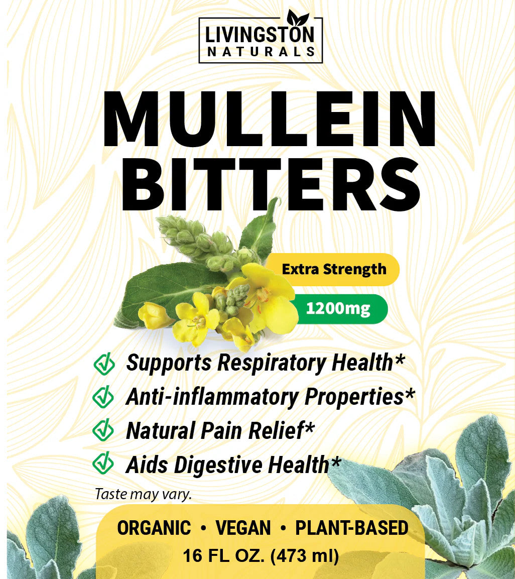 Mullein Bitters Plant-Based Superfood 16oz - Herbal Digestive Support