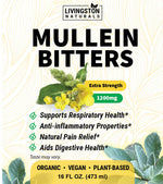 Mullein Bitters Plant-Based Superfood 16oz - Herbal Digestive Support