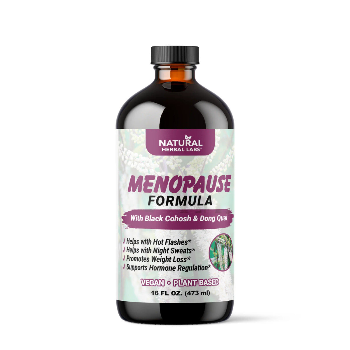 Menopause Support Formula - Plant-Based Herbal Supplement, 16 oz
