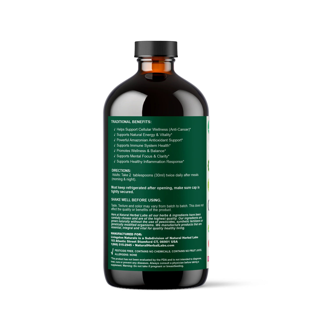 Miracle of Amazon 16 oz – Liquid Herbal Supplement for Antioxidant & Immune Support