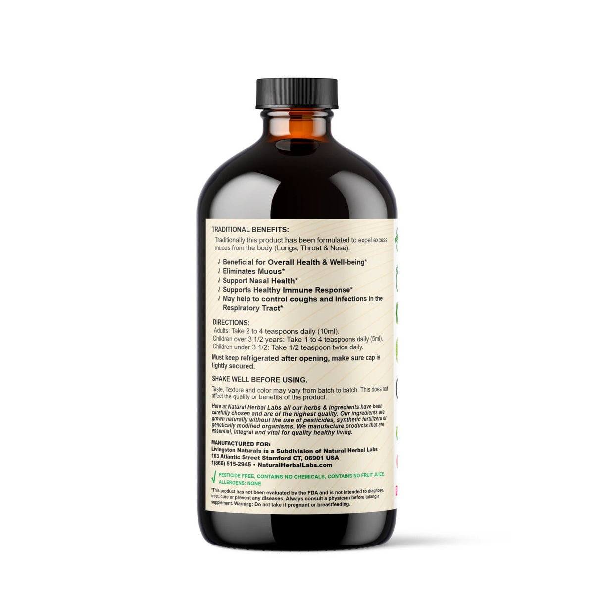 Mucus Relief Formula with Mullein, Ginger & Sea Moss
