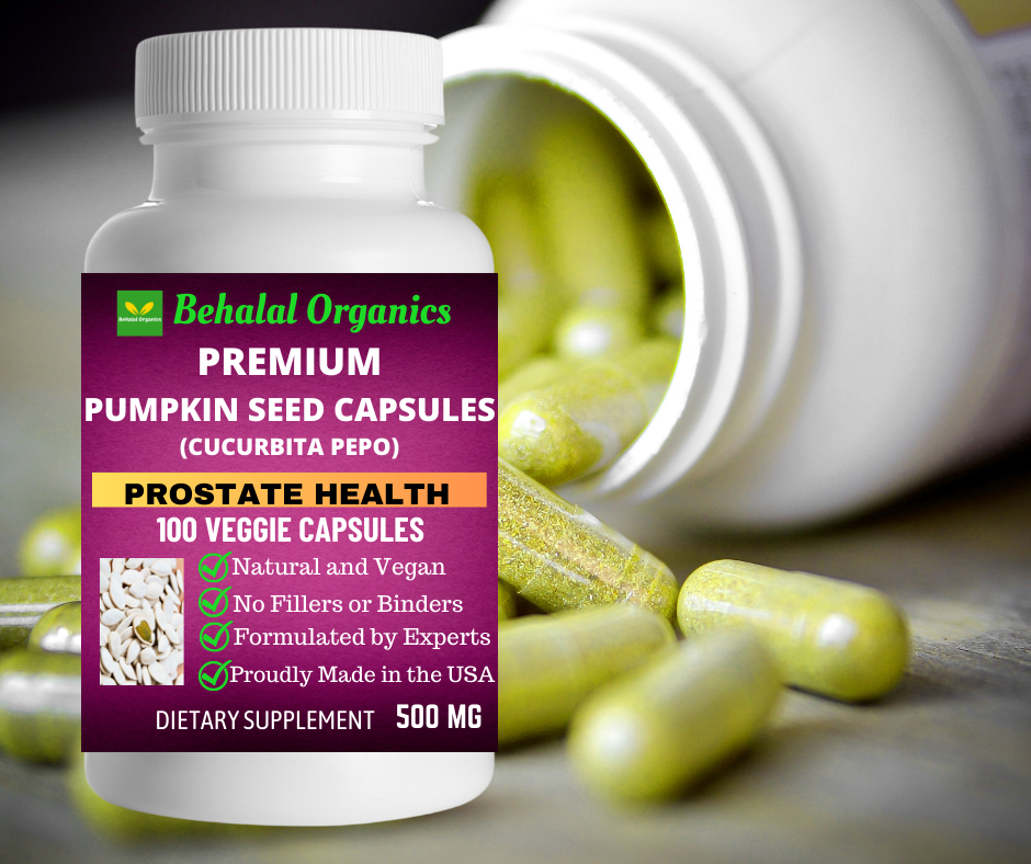 Pumpkin seed 100 Quick Release Capsules - 500mg Per Capsule
