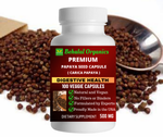 Papaya seed 100 Quick Release Capsules - 500mg Per Capsule Behalal Organics