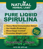 Pure Liquid Spirulina Superfood - Plant-Based Nutritional Supplement, 16 oz
