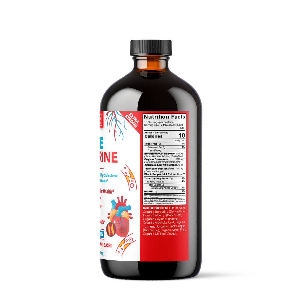 PURE BERBERINE Plant-Based Supplement, 16 oz