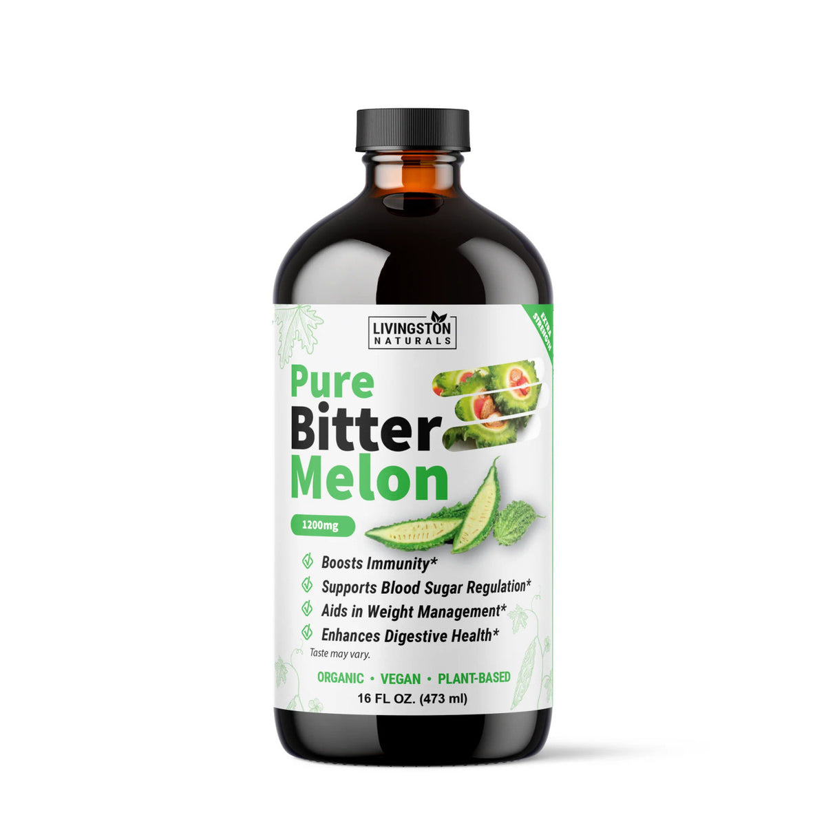 Pure Bitter Melon Extract, Plant-Based Dietary Supplement, 16 oz