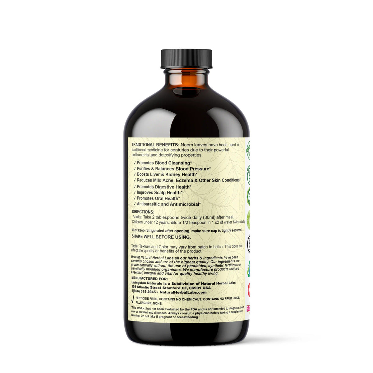 Pure Neem and Turmeric Herbal Supplement - Plant-Based Health Boost