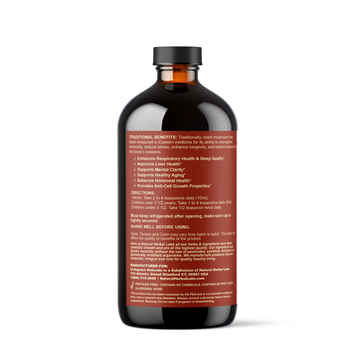 Pure Reishi Mushroom Powder, Plant-Based Superfood, 16 oz