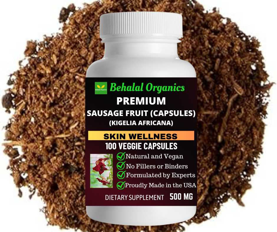 Sausage fruit 100 Quick Release Capsules - 500mg Per Capsule Behalal Organics