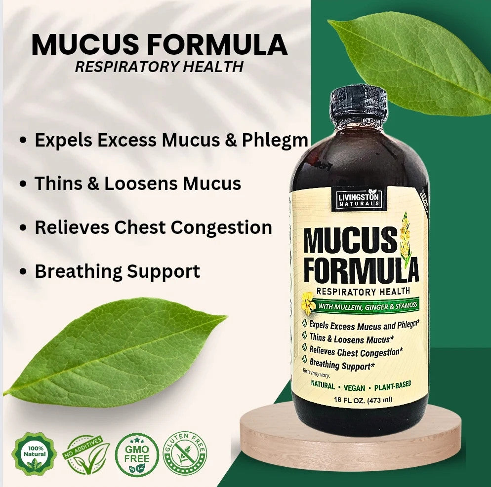 Mucus Relief Formula with Mullein, Ginger & Sea Moss