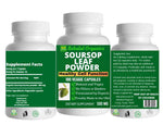 Soursop Graviola (Annona muricata) 500 mg, Healthy Cell Function*, 100 Veg Capsules