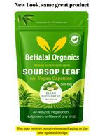 Soursop Graviola Leaf Powder 100% Pure Organic Capsules - Behalal Organics Behalal Organics