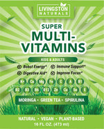 Super Multi-Vitamins Plant-Based Formula, 16 oz - Premium Natural Supplements