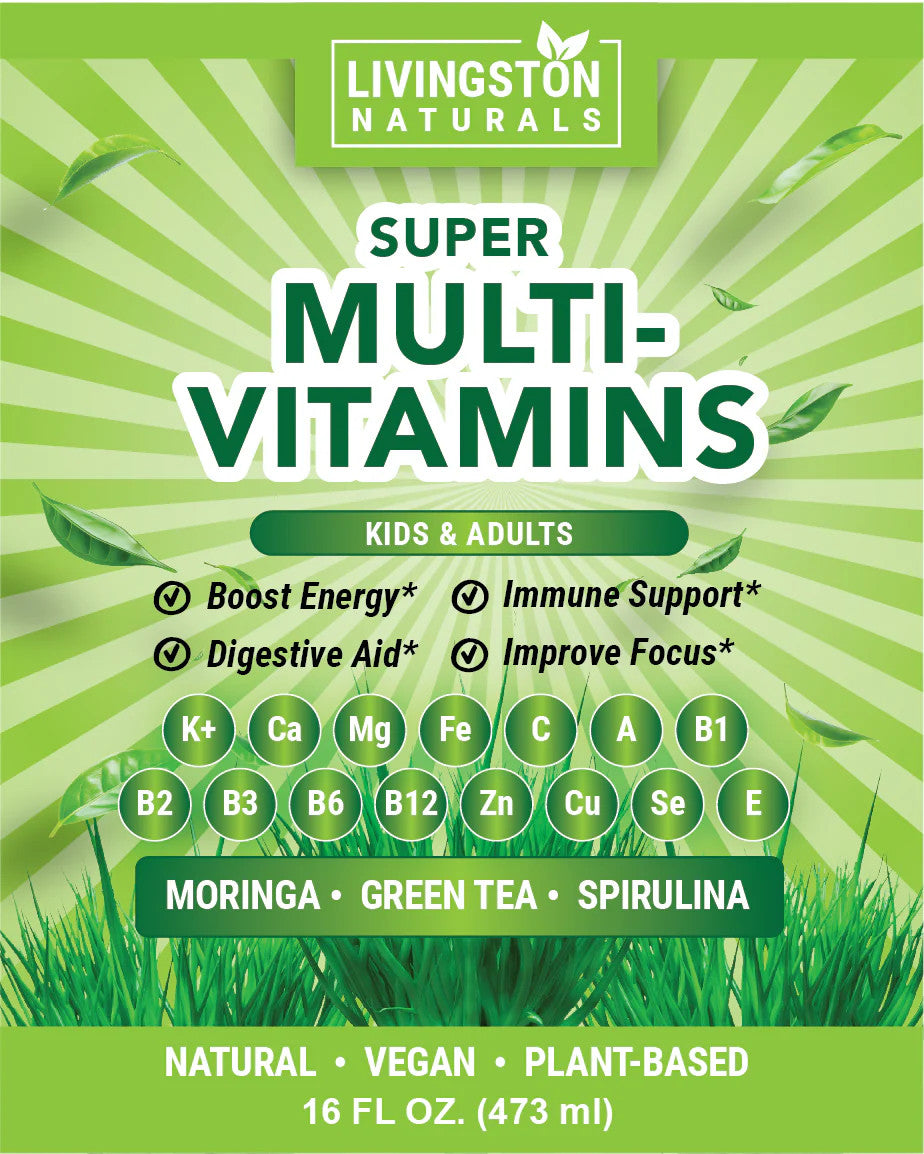 Super Multi-Vitamins Plant-Based Formula, 16 oz - Premium Natural Supplements