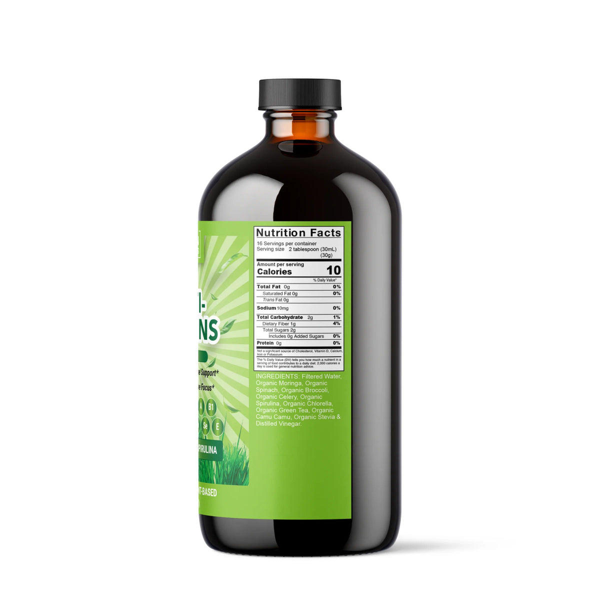 Super Multi-Vitamins Plant-Based Formula, 16 oz - Premium Natural Supplements