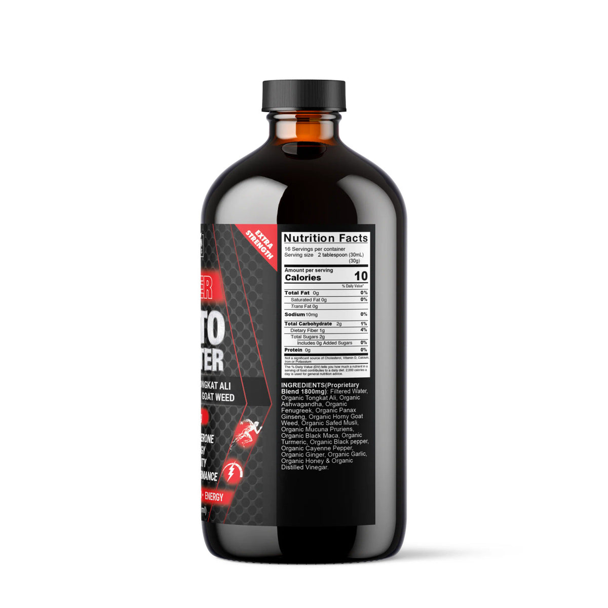 Super Testo Booster, Plant-Based Testosterone Support Supplement, 16 oz