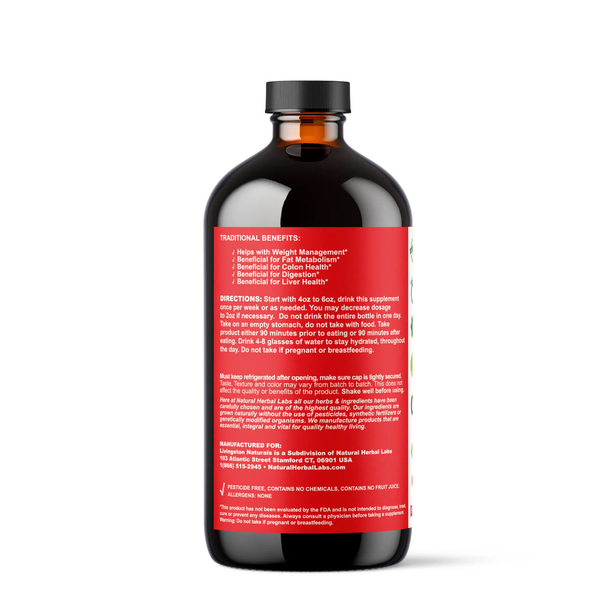 Sweet Flat Belly Tea, Plant-Based Herbal Blend, 16 oz - Natural Weight Management Solution